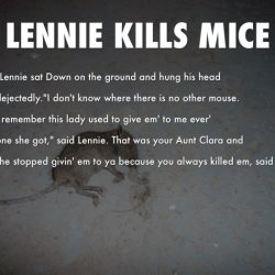 Mice men george lennie quote kills killing decision sparknotes section