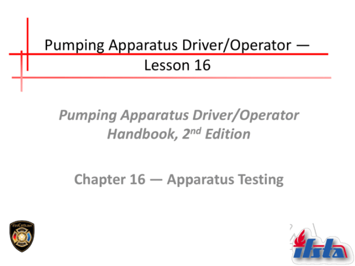 Edition apparatus pumping operator handbook driver 2nd study second guide